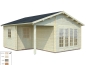 Preview: Palmako Blockbohlenhaus Irene 21,9+5,2 m² 44 mm naturbelassen