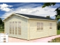 Preview: Palmako Blockbohlenhaus Irene 23,9 m² 44 mm naturbelassen