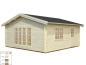 Preview: Palmako Blockbohlenhaus Irene 27,7 m² 70 mm naturbelassen