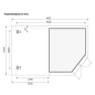 Preview: Karibu Gartenhaus Gerätehaus Goldendorf 5 mit 240 cm Schleppdach - 19 mm in Terrabraun