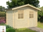 Preview: Palmako Blockbohlenhaus Klara 4,7 m² 28 mm naturbelassen