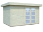 Preview: Palmako Blockbohlenhaus Lara 8,4 m² 28 mm naturbelassen