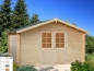 Preview: Palmako Blockbohlenhaus Lotte 13,9 m² 34 mm naturbelassen