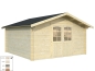 Preview: Palmako Blockbohlenhaus Lotte 13,9 m² 34 mm naturbelassen