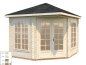 Preview: Palmako Pavillon Melanie 7,0 m² naturbelassen