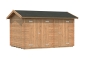 Preview: Palmako Gerätehaus BBH Jari 8,9 m² 28 mm naturbelassen