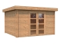 Preview: Palmako Blockbohlenhaus Elsa 9,6 m² 28 mm naturbelassen