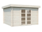 Preview: Palmako Blockbohlenhaus Elsa 9,6 m² 28 mm naturbelassen
