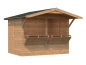 Preview: Palmako Marktstand / Verkaufsstand Stella 5 m² 16 mm naturbelassen