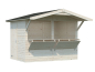Preview: Palmako Marktstand / Verkaufsstand Stella 5 m² 16 mm naturbelassen