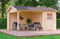 Preview: Lasita Maja 28mm Gartenhaus WIBO