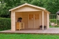 Preview: Lasita Maja 28mm Gartenhaus WALTER
