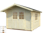Preview: Palmako Blockbohlenhaus Sally 10,2 m² 44 mm naturbelassen