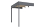 Preview: Seitliche Überdachung für CrossCube 168 x 253 cm, Größe 3+4, schiefergrau