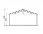 Preview: Skan Holz 28 mm Garage Holzgarage Visby 1/2/3
