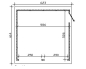 Preview: Skan Holz 45 mm Garage Holzgarage Falun 1 / 2