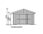 Preview: Skan Holz 45 mm Garage Holzgarage Falun 1 / 2