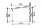Preview: Skan Holz Wandanbau-Carport Eifel mit Einfahrtsbogen 300 x 541 cm