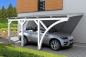 Preview: Skan Holz Wandanbau-Carport Eifel mit Einfahrtsbogen 300 x 541 cm