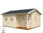 Preview: Palmako Blockbohlenhaus Susanna 16,4 m² 44 mm naturbelassen