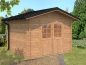 Preview: Palmako Blockbohlenhaus Tina 7,5 m² 34 mm mit Metalldach
