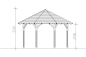Preview: Skanholz Pavillon Lyon 2, Douglasie, natur