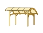 Preview: Design-Einzel-Carport Runddach Typ Schwaben 434 x 630cm