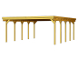 Preview: Skanholz 115er Doppel-Carport Holstein 558 x 707 cm