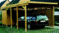 Preview: Skanholz 115er Einzel- Carport Holstein 373 x 860 cm