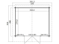 Preview: Lasita Maja 28mm Gartenhaus Robin 280