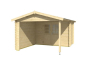 Preview: Lasita Maja 28mm Gartenhaus WALTER