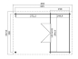 Preview: Lasita Maja 28mm Gartenhaus WALTER