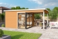 Preview: Lasita Maja Gartenhaus Domeo 2 mit Anbau-Dach