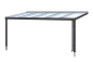 Preview: Terrassenüberdachung Genua 541 x 357 cm, Aluminium, weiss oder anthrazit