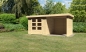 Preview: Woodfeeling Gartenhaus Askola 3 m. 240 cm Schleppdach/Seiten- und Rückwand