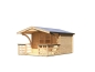 Preview: Karibu Gartenhaus Bayreuth 3 inkl. Vordach und Terrasse