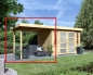 Preview: Karibu Schleppdach für Gartenhaus Limburg/Goldendorf/Mühlendorf 2