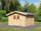 Preview: Karibu Gartenhaus Mühlheim 4 natur in 40mm