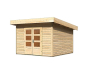 Preview: Karibu Gartenhaus Northeim 4 natur 38 mm