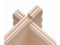 Preview: Karibu Gartenhaus Torgau 5 natur mit Anbaudach 3 m