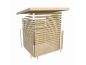 Preview: Karibu Gartenhaus Trittau 5 inkl. Anbaudach 3 m