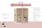 Preview: Karibu Sauna Yuma - Massivholzsauna mit Eckeinstieg 38 mm