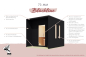 Preview: Karibu Design Saunahaus Laguna Blackline - 73 mm
