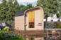 Preview: Karibu Gartensauna/Saunafass Fasshaus 2 asymmetrisch