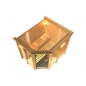 Preview: KARIBU CORTONA Premium Massivholzsauna Eckeinstieg