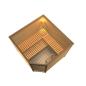 Preview: Karibu Woodfeeling Sauna LEONA 38 mm Massivholz Eckeinstieg