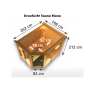 Preview: KARIBU RIONA Premium Massivholzsauna Eckeinstieg 40mm