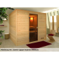 Preview: Karibu Woodfeeling Sauna KARLA 38 mm Massivholz Fronteinstieg