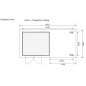 Preview: Karibu Woodfeeling Gartenhaus Kerko 3/4 mit 240 cm Schleppdach - 19 mm