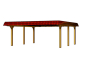 Preview: Skanholz Leimholz-Doppel-Carport Wendland 630 x 637cm